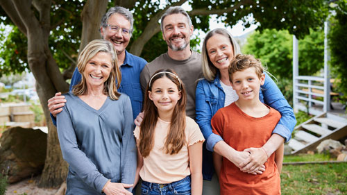 Multi-generational family photo